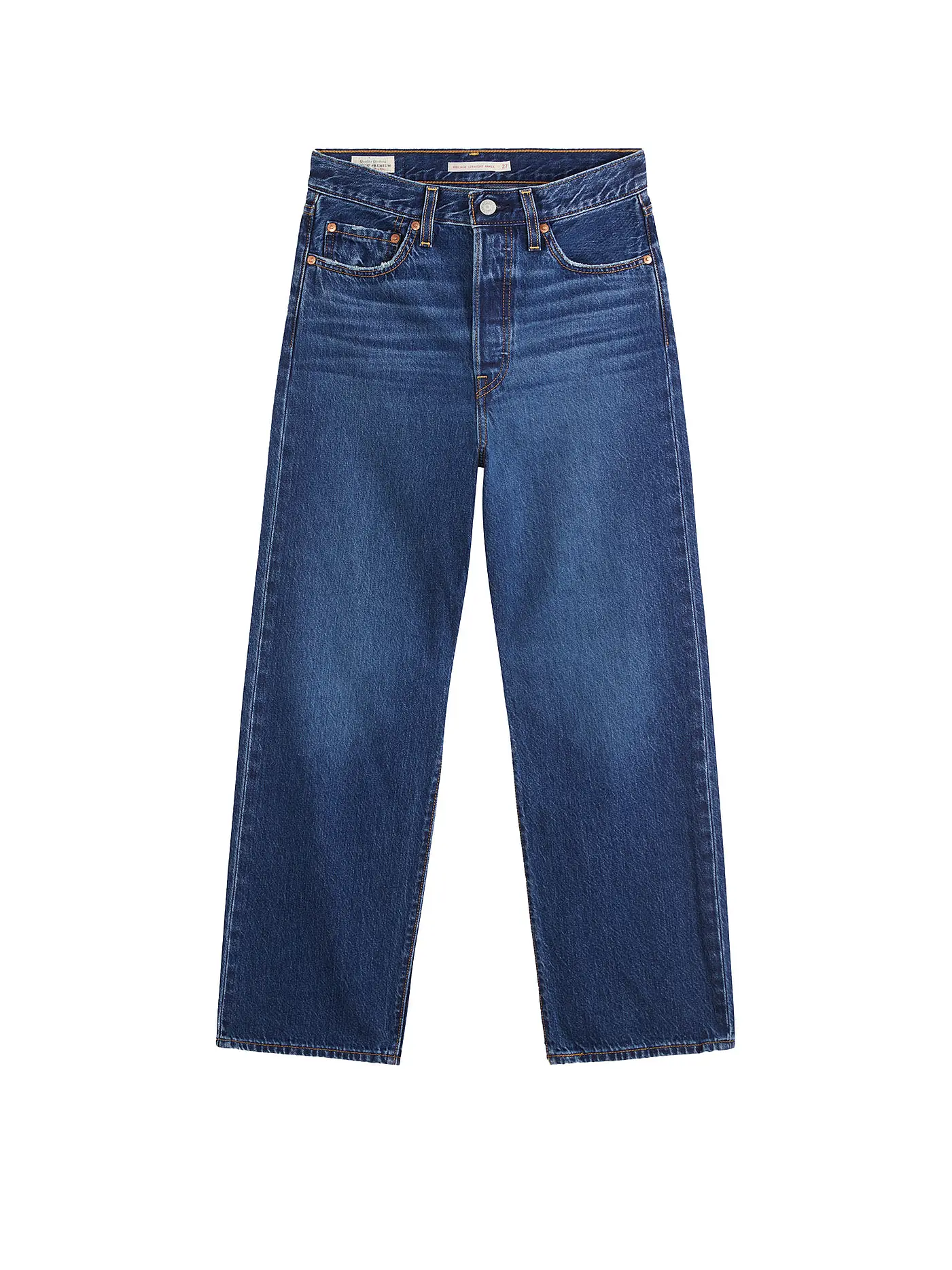 LEVI'S® | Jeans Straight Fit 7/8 Ribcage | blau